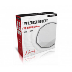 Asalite LED Mennyezeti Lámpa NORAH 12W 3000K (900 lumen) Gyémánt/Csillagos Mennyezeti LED 