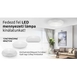 Asalite LED Mennyezeti Lámpa JULIA 24W 3000K (2050 lumen) Kerek Mennyezeti LED 