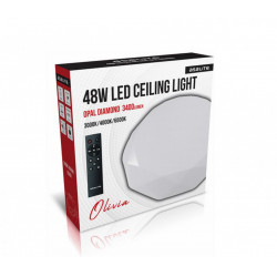 Asalite LED Mennyezeti Lámpa OLIVIA 48W 3000K/4000K/6500K (3400 lumen) Gyémánt+Távirányító CCT Mennyezeti LED  Asalite LED mennyezeti lámpa ????????????? ASALITE