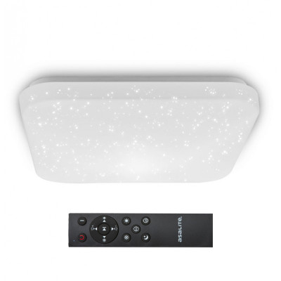 Asalite LED Mennyezeti Lámpa LIZA 48W 3000K/4000K/6500K (3400 lumen) Négyzet/Csillagos+Távirányító CCT Mennyezeti LED 