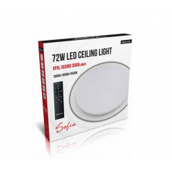 Asalite LED Mennyezeti Lámpa SOFIA 72W 3000K/4000K/6500K (5000 lumen) Kerek+Távirányító CCT Mennyezeti LED 
