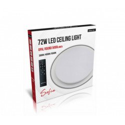 Asalite LED Mennyezeti Lámpa SOFIA 72W 3000K/4000K/6500K (5000 lumen) Kerek+Távirányító CCT Mennyezeti LED 
