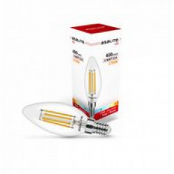 Asalite LED Izzó C35 filament gyertya E14 4W 2700K (400 lumen) LED izzó