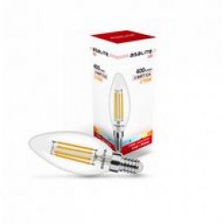 Asalite LED Izzó C35 filament gyertya E14 4W 2700K (400 lumen) LED izzó Fürdöszoba ????????????? ASALITE