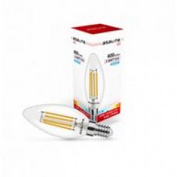 Asalite LED Izzó C35 filament gyertya E14 4W 4000K (400 lumen) LED izzó Fürdöszoba ????????????? ASALITE