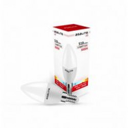 Asalite LED Izzó C37 gyertya E14 6W 3000K (510 lumen) LED izzó Fürdöszoba ????????????? ASALITE