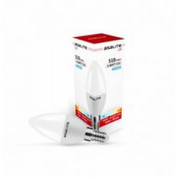 Asalite LED Izzó C37 gyertya E14 6W 4000K (510 lumen) LED izzó Fürdöszoba ????????????? ASALITE