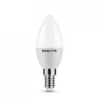 Asalite LED Izzó C37 gyertya E14 6W 6500K (510 lumen) LED izzó