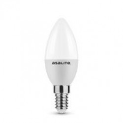Asalite LED Izzó C37 gyertya E14 6W 6500K (510 lumen) LED izzó Fürdöszoba ????????????? ASALITE
