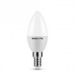 Asalite LED Izzó C37 gyertya E14 6W 6500K (510 lumen) LED izzó