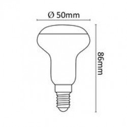 Asalite LED Izzó R50 spot E14 5W 4000K (400 lumen) LED izzó Fürdöszoba ????????????? ASALITE