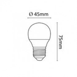 Asalite LED Izzó G45 mini gömb E27 6W 3000K (510 lumen) LED izzó Fürdöszoba ????????????? ASALITE