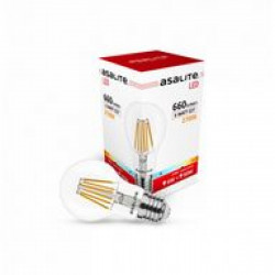 Asalite LED Izzó A60 filament gömb E27 6W 2700K (660 lumen) LED izzó
