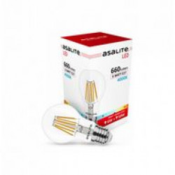 Asalite LED Izzó A60 filament gömb E27 6W 4000K (660 lumen) LED izzó Fürdöszoba ????????????? ASALITE