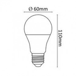 Asalite LED Izzó A60 gömb E27 7W 6500K (570 lumen) LED izzó Fürdöszoba ????????????? ASALITE