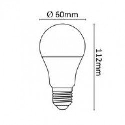 Asalite LED Izzó A60 gömb E27 9W 6500K ( 810 lumen ) LED izzó Fürdöszoba ????????????? ASALITE