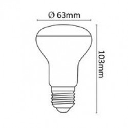 Asalite LED Izzó R63 spot E27 10W 3000K (720 lumen) LED izzó Fürdöszoba ????????????? ASALITE