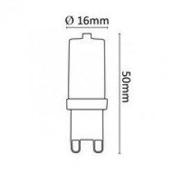 Asalite LED Izzó G9 3W 4000K (360 lumen) LED izzó Fürdöszoba ????????????? ASALITE