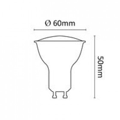Asalite LED Izzó GU10 spot 3W 3000K (250 lumen) LED izzó