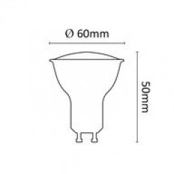 Asalite LED Izzó GU10 spot 7W 3000K (560 lumen) LED izzó Fürdöszoba ????????????? ASALITE