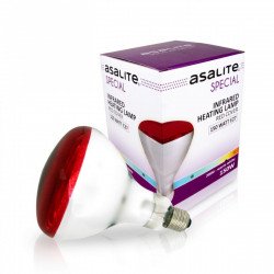 Asalite Infra Izzó Piros R125 E27 150W 2800K Speciális izzók Fürdöszoba ????????????? ASALITE