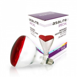 Asalite Infra Izzó Piros R125 E27 250W 2800K Speciális izzók Fürdöszoba ????????????? ASALITE