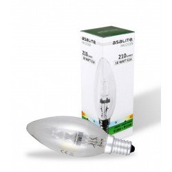 Halogén Izzó C35 gyertya E14 18W 2800K (210 lumen) Halogén izzók Fürdöszoba ????????????? ASALITE