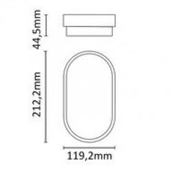 Asalite LED Cseppálló Lámpa IP54 15W 4000K (1200 lumen) Ovális Mennyezeti LED  Mennyezeti LED  ????????????? ASALITE