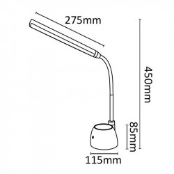 Asalite LED Asztali Lámpa dimmerelhető 6W (480 lumen) fehér Asztali LED lámpa Asztali LED lámpa