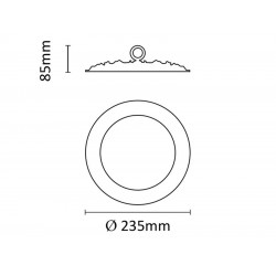 Asalite Prémium LED Csarnokvilágító 100W 4500K (10000 lumen) Csarnok világító