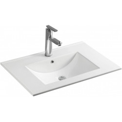 Mexen Atena beépítheö mosdó kagyló   70 x 46 cm, fehér  - 25017000 Mosdó csaplyukal Mosdó csaplyukal 406594 Mexen