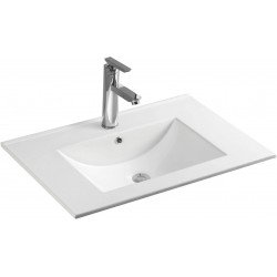 Mexen Atena beépítheö mosdó kagyló   70 x 46 cm, fehér  - 25017000 Mosdó csaplyukal Mosdó csaplyukal 406594 Mexen