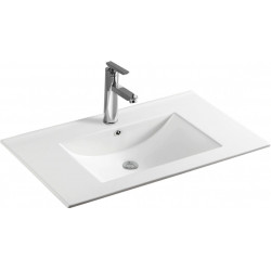 Mexen Atena beépítheö mosdó kagyló   80 x 46 cm, fehér  - 25018000 Mosdó csaplyukal Mosdó csaplyukal 406594 Mexen
