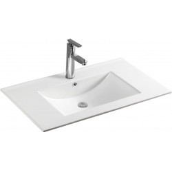 Mexen Atena beépítheö mosdó kagyló   80 x 46 cm, fehér  - 25018000 Mosdó csaplyukal Mosdó csaplyukal 406594 Mexen