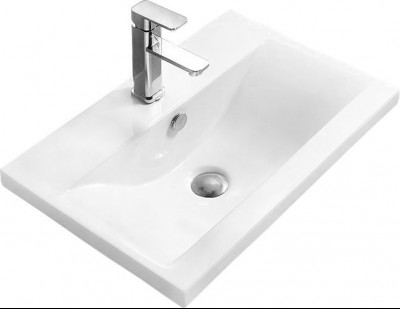 Mexen Emma beépítheö mosdó kagyló   61 x 39 cm, fehér  -25056100 Mosdó csaplyukal