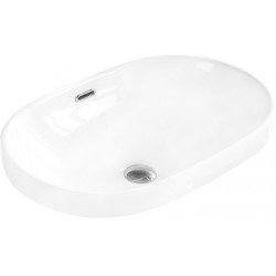 Mexen Viki beépítheö mosdó kagyló   61 x 40 cm, fehér  - 25356100 Mosdó csaplyukal Mosdó csaplyukal 406594 Mexen
