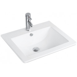 Mexen Lora beépítheö mosdó kagyló   53 x 46 cm, fehér  - 25365300 Mosdó csaplyukal Mosdó csaplyukal 406594 Mexen