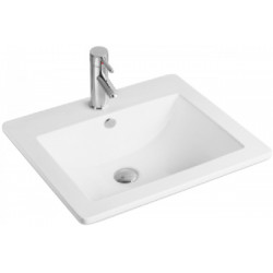 Mexen Lora beépítheö mosdó kagyló   53 x 46 cm, fehér  - 25365300 Mosdó csaplyukal