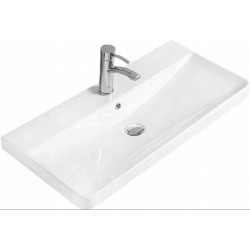 Mexen Dagna beépítheö mosdó kagyló   81 x 39 cm, fehér  - 21998000 Mosdó csaplyukal Mosdó csaplyukal 406594 Mexen