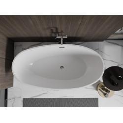 Luxury Bilbao szabadon álló fürdökád akril  180 x 90 cm, fehér - 51311809000 Térben álló kád