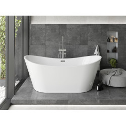 Luxury Montana szabadon álló fürdökád akril  180 x 90 cm, fehér - 52011809000 Térben álló kád