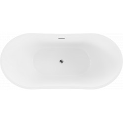 Luxury Montana szabadon álló fürdökád akril  180 x 90 cm, fehér - 52011809000 Térben álló kád
