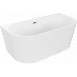 Luxury Oval szabadon álló fürdökád akril falhoz tolható 150 x 75 cm, fehér - 52671507500 Térben álló kád Térben álló kád 406959 Luxury