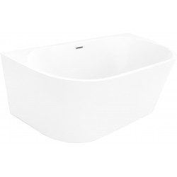 Luxury Oval szabadon álló fürdökád akril falhoz tolható 150 x 75 cm, fehér - 52671507500 Térben álló kád Térben álló kád 406959 Luxury