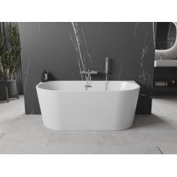 Luxury Oval szabadon álló fürdökád akril falhoz tolható 150 x 75 cm, fehér - 52671507500 Térben álló kád