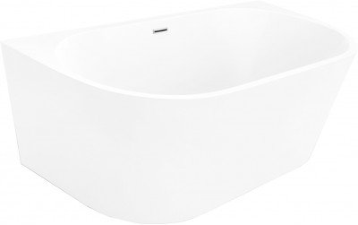 Luxury Oval szabadon álló fürdökád akril falhoz tolható 170 x 80 cm, fehér - 52671708000 Térben álló kád