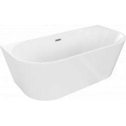 Luxury Oval szabadon álló fürdökád akril falhoz tolható 170 x 80 cm, fehér - 52671708000 Térben álló kád Térben álló kád 406959 Luxury
