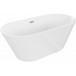 Luxury Flavia szabadon álló fürdökád akril  160 x 80 cm, fehér - 54031608000 Térben álló kád Térben álló kád 406959 Luxury