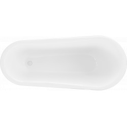 Luxury Retro szabadon álló fürdökád akril  170 x 75 cm, fehér, láb fehér  - 53251707500-20 Térben álló kád