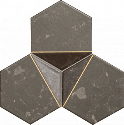 Tudadzin  MOZAIKA SCORIA BLACK 1 19,2x16,5 Tubadzin Scoria